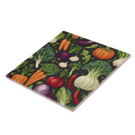 Populationssamling för hälsosamma livsmedel i lyck kakelplatta