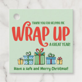 Popup-anpassning av Anpassadet Realtor i december Gåvor Etiketter