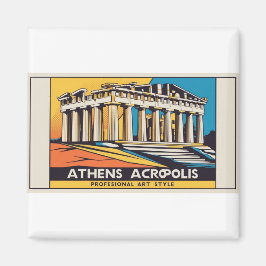 Popup-Art Aten Parthenon Magnet
