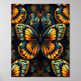 Popup Art Butterfly Poster