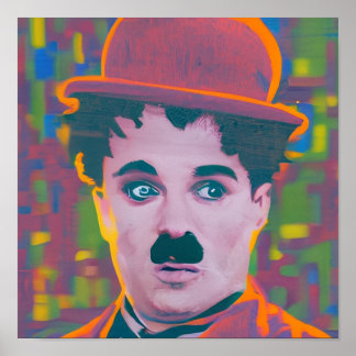 Popup Art Chaplin Poster