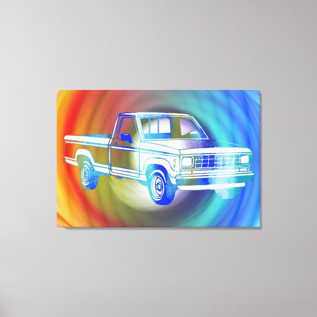 Popup Art Classic-bil Canvastryck (Framsida)