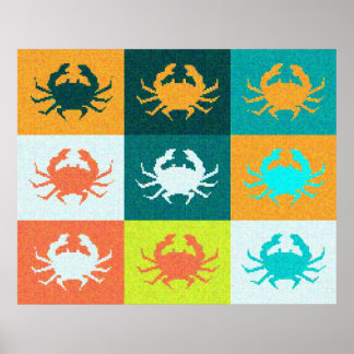 Popup Art Crab Poster 2