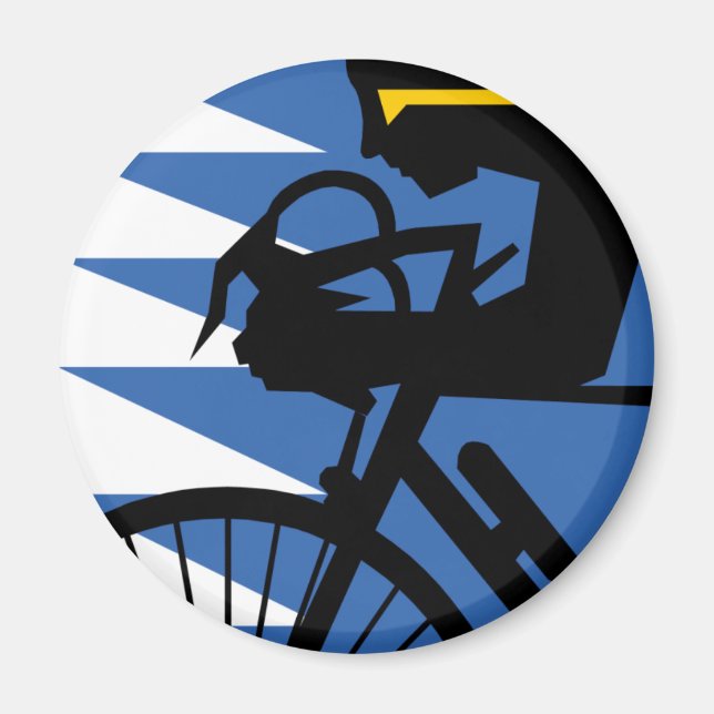 Popup Art-cyklist Magnet (Framsidan)