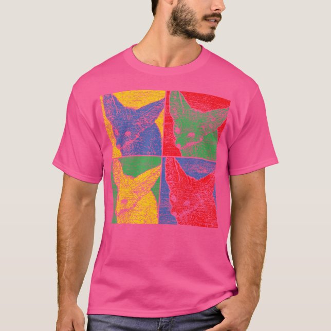 Popup Art-desertfox T Shirt (Framsida)