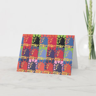 Popup Art Frihetsgudinnan Amerika Kort