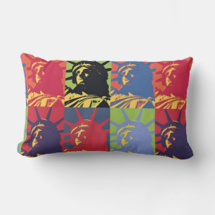 Popup Art Frihetsgudinnan Amerika Lumbarkudde