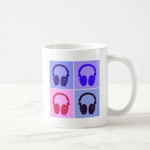 Popup Art-hörlurar Kaffemugg