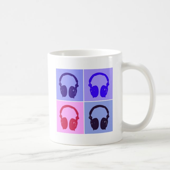 Popup Art-hörlurar Kaffemugg (Höger)