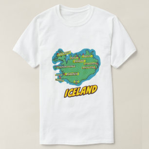 Popup Art Illustrated New York City karta T Shirt