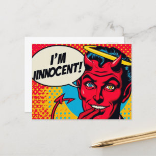 Popup Art Innocent Djävulen Vykort