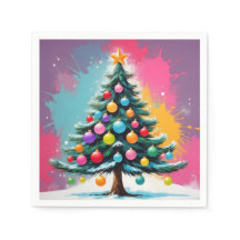 Popup Art-jul med Stänk i Färg