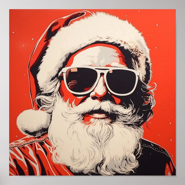 Popup Art Jultomten Poster (Framsidan)