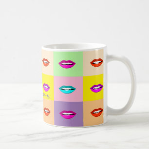 Popup Art Läppar Kaffemugg