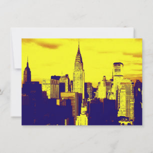 Popup Art New York City-inbjudan Inbjudningar