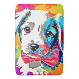 Popup Art Puppy Badrumsmatta