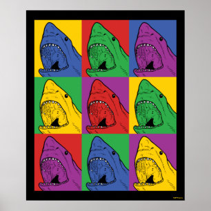 Popup Art Shark Poster