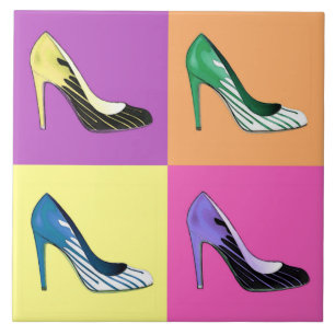 Popup Art Stiletto Pumps / Shoes / Högklackar Kakelplatta