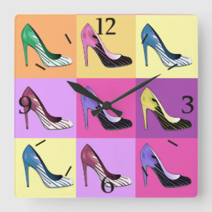 Popup Art-stiletto Pumps / Shoes / Högklackars Sq Fyrkantig Klocka