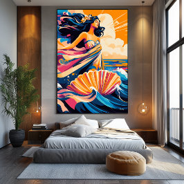 Popup Art Vision av Venus födelse Canvastryck