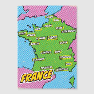 Popup-bilder Illustrated Frankrike karta