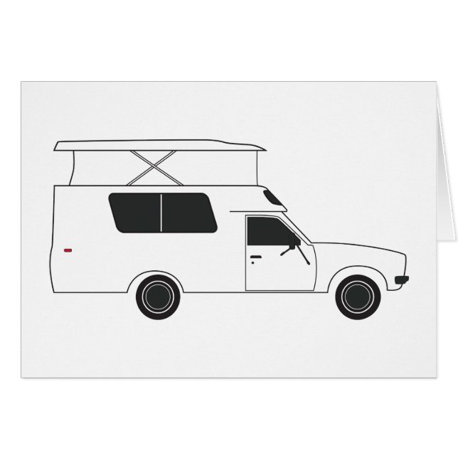 popup chinookkamera hälsningskort (Framsidan Horizontal)