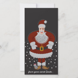 Popup-fönster för Santa DIY-anpassningsbar Julkort