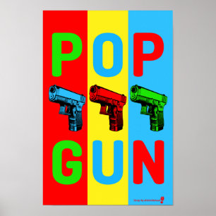 Popup Gun-popup-Poster Poster