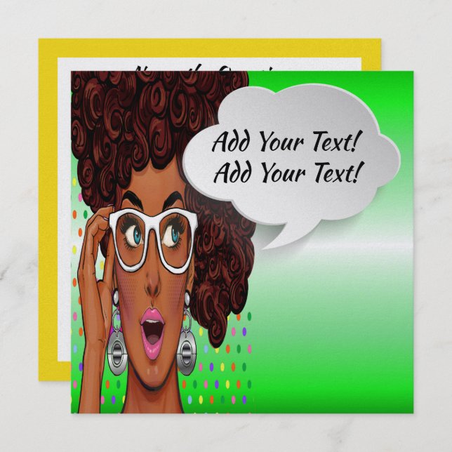 Popup-inbjudan Inbjudningar (Fram/baksida)