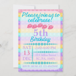 Popup IT-Anpassningsbar Bubble BIrthday-inbjudan Inbjudningar