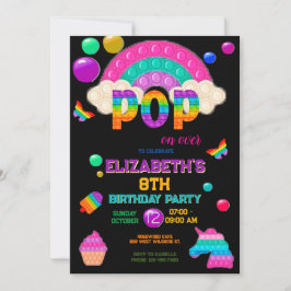Popup it Birthday bjudande, stoppa det Party Inbjudningar