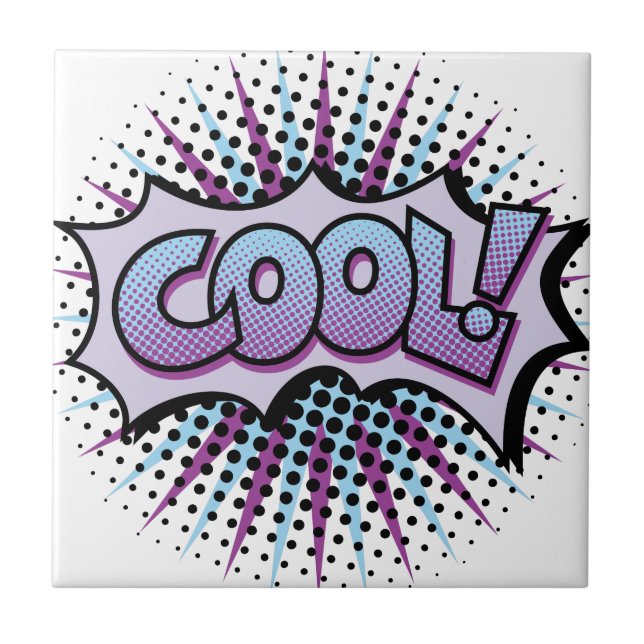 Popup-konst för coola kakelplatta (Framsidan)