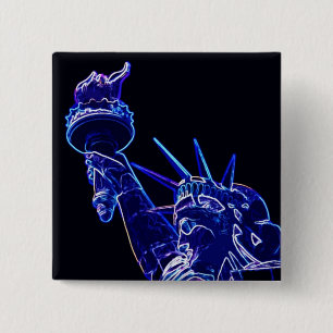 Popup-konst för frihetsgudinnan knapp