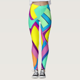 Popup-konst för funky leggings