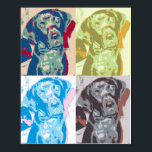 Popup-konst Hund Poster<br><div class="desc">En poster av min hund Ruger i popart stil.</div>