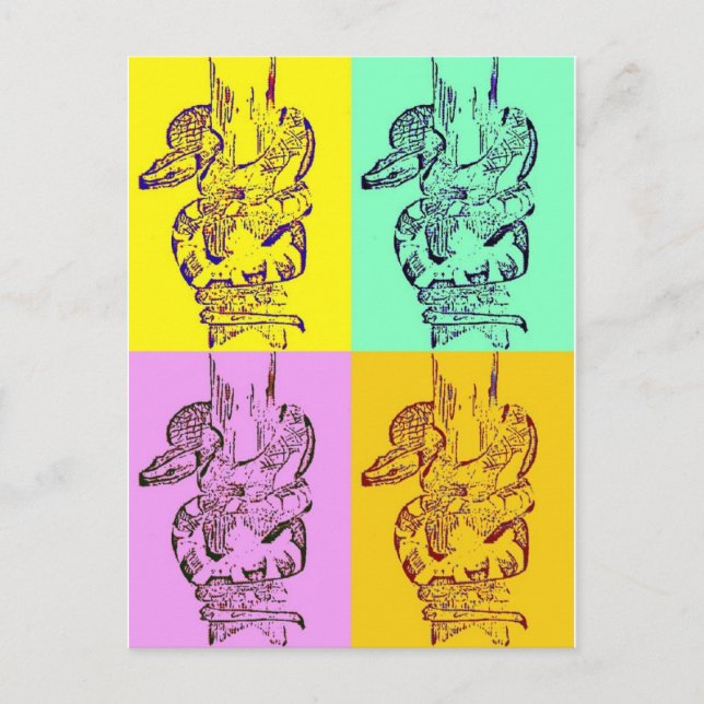 Popup-konst - ormar vykort (Framsida)