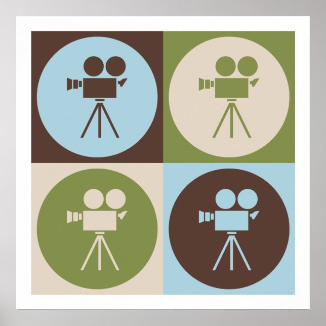 Popup-konst som driver en kamera poster (Framsidan)