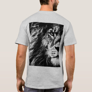 Popup-meny över Lejona Ansikte Manar T Shirt