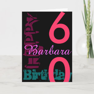 Popup-Personlig 60:e födelsedagshälsningskort Kort