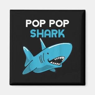 Popup-pop Shark Funny Family Grandpa Poppop Magnet