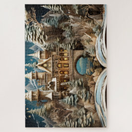 Popup-pussel för julstorybook Castle Pussel