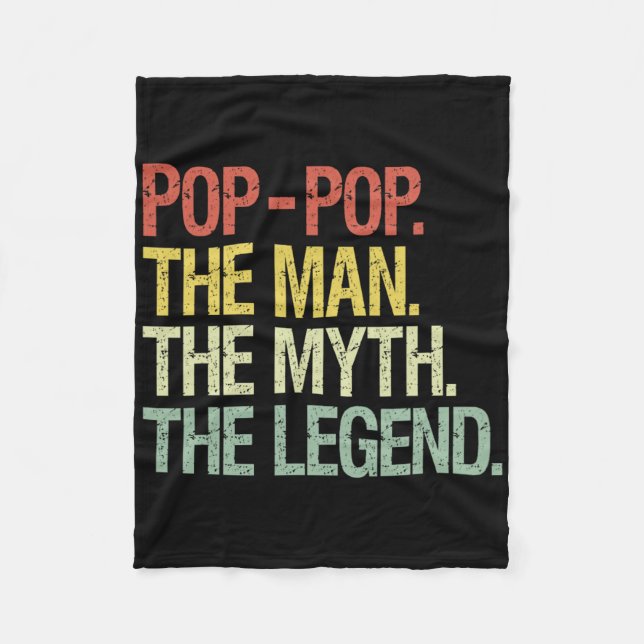 popup the man the Myth the Legend Far Gift Fleecefilt (Framsidan)