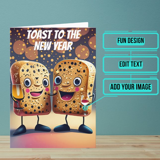 Popup till de nya åren kort (Start the year off right by sending your loved ones this fun card.)
