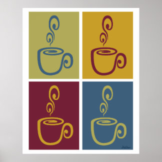 Popup-utskrift av Joe Time Coffee Poster
