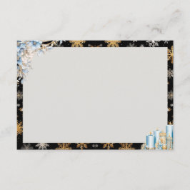 Popup vid Midnight Blank Rececification Card Tilläggskort