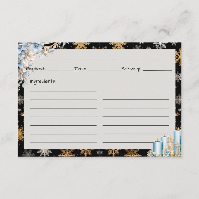 Popup vid Midnight-receptkort Tilläggskort (Framsida)