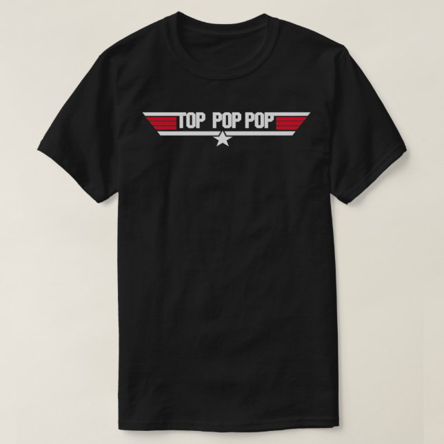 Popupen på toppen Far, farfar på 80-talet Fars dag T Shirt (Design framsida)
