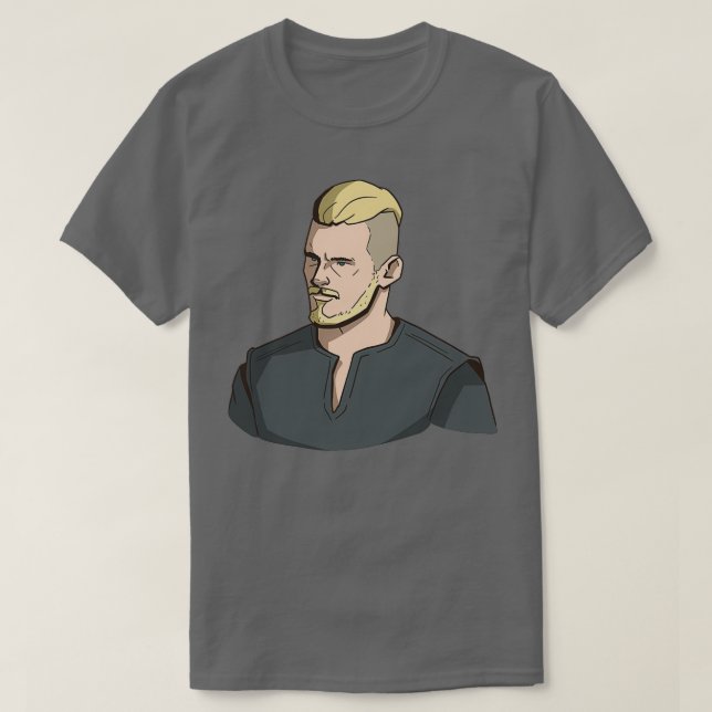 POPVERSE Vikings Bjorn Ironside T Shirt (Design framsida)