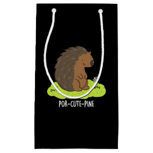 Por-Cute-Gräs Funny Porcupine Pun Mörk BG
