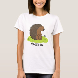 Por-Cute-Gräs Funny Porcupine Pun T Shirt